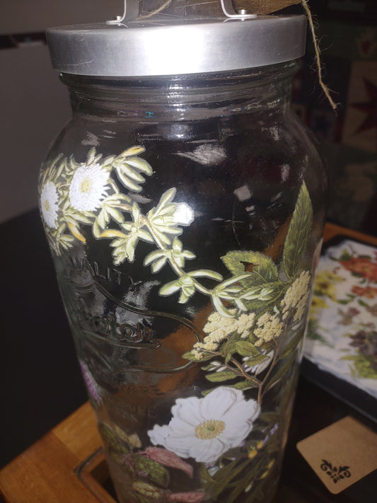 Large jar flowers