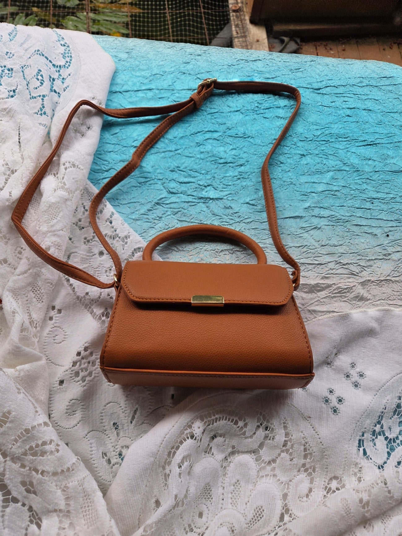 Tan purse