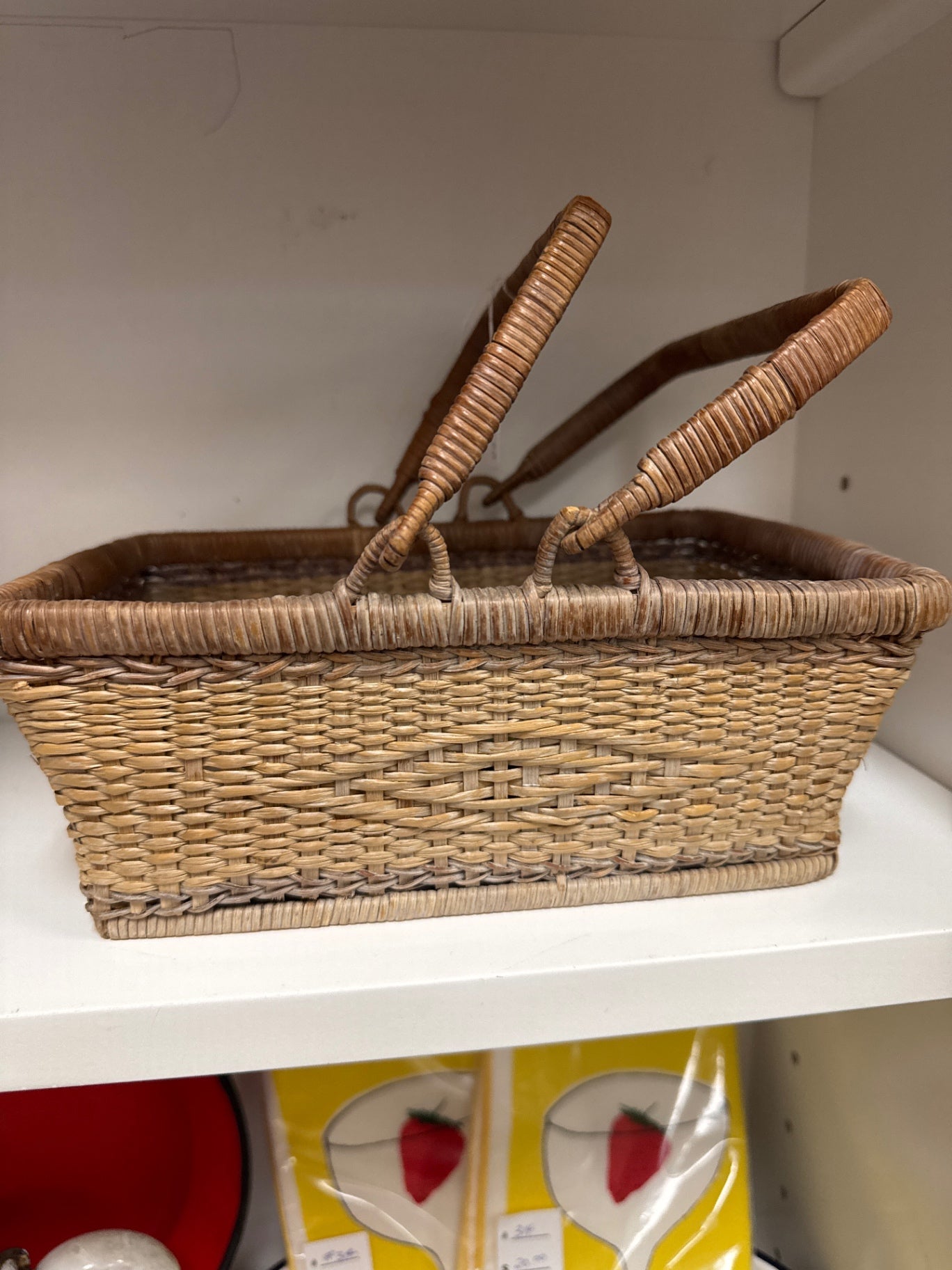 Vintage basket with handles 