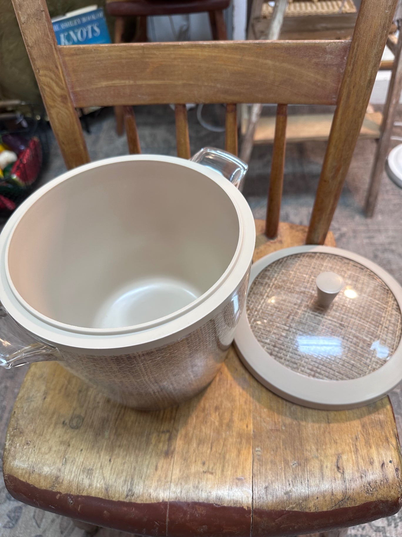 Vintage Raffia ware ice bucket