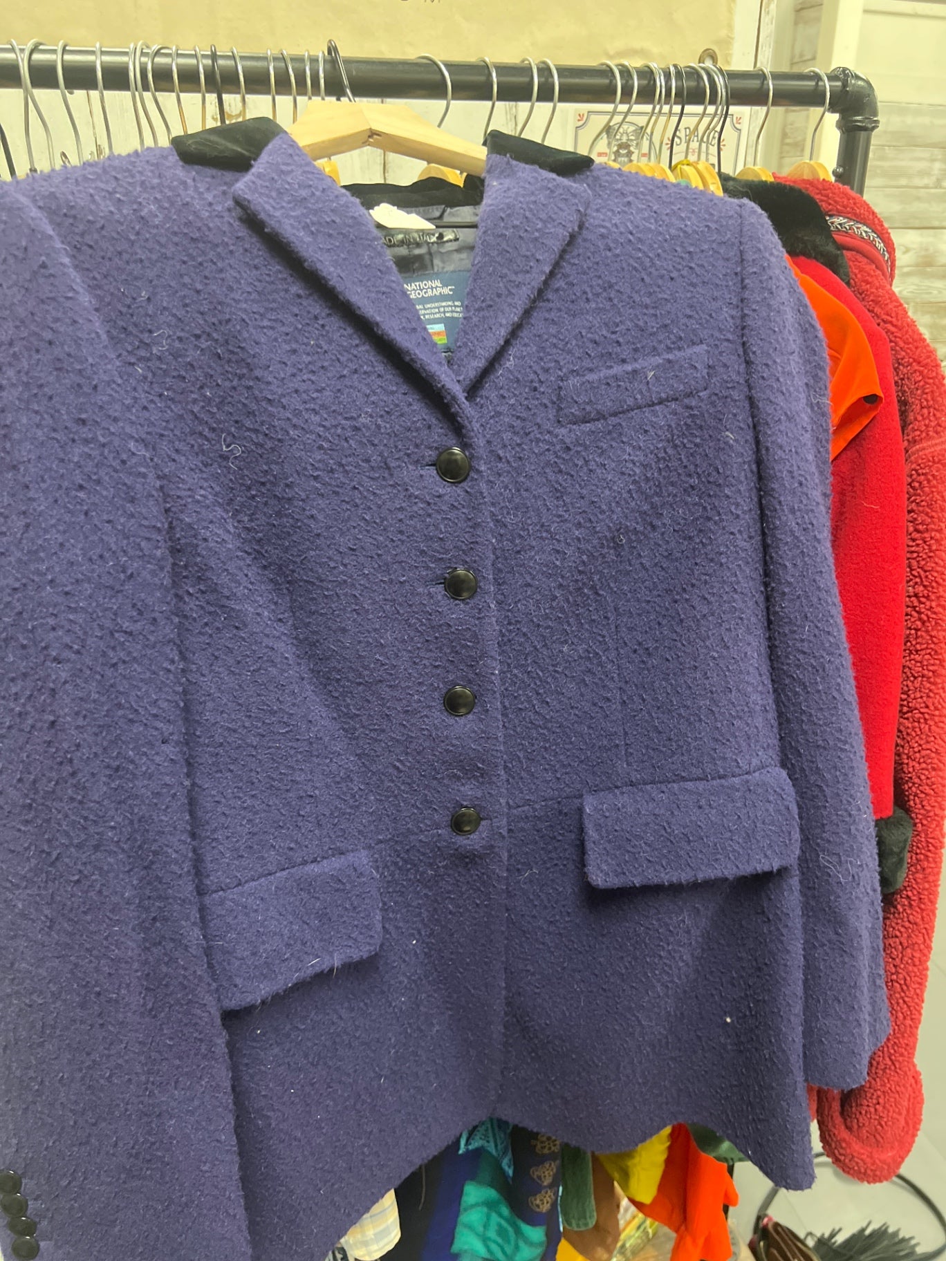 Virgin Wool National Geographic Blue Jackef