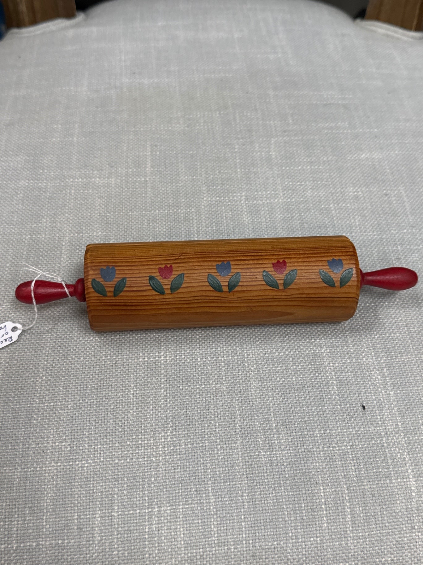Recipe or photo holder rolling pin