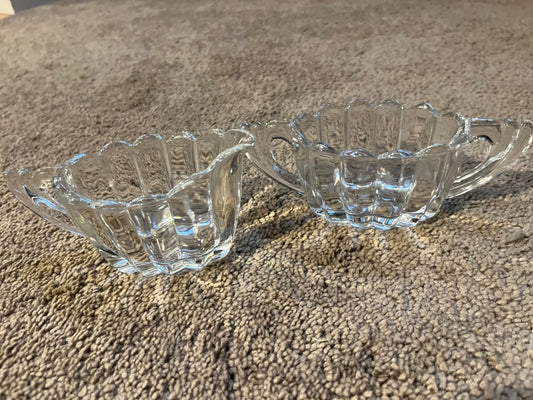 Heisey Glass "Crystolite' Cream and Sugar