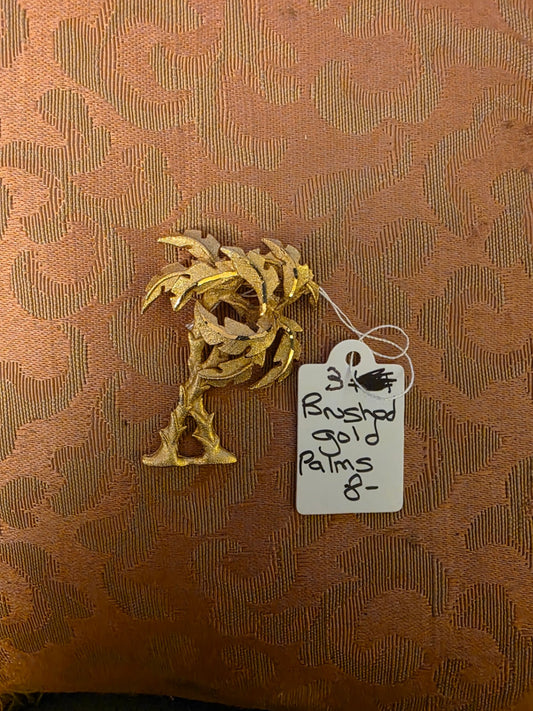 BRUSHED GOLD PALMS PIN