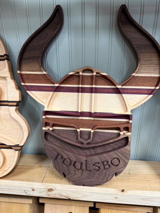Poulsbo Viking Helmet charcuterie board (sm)