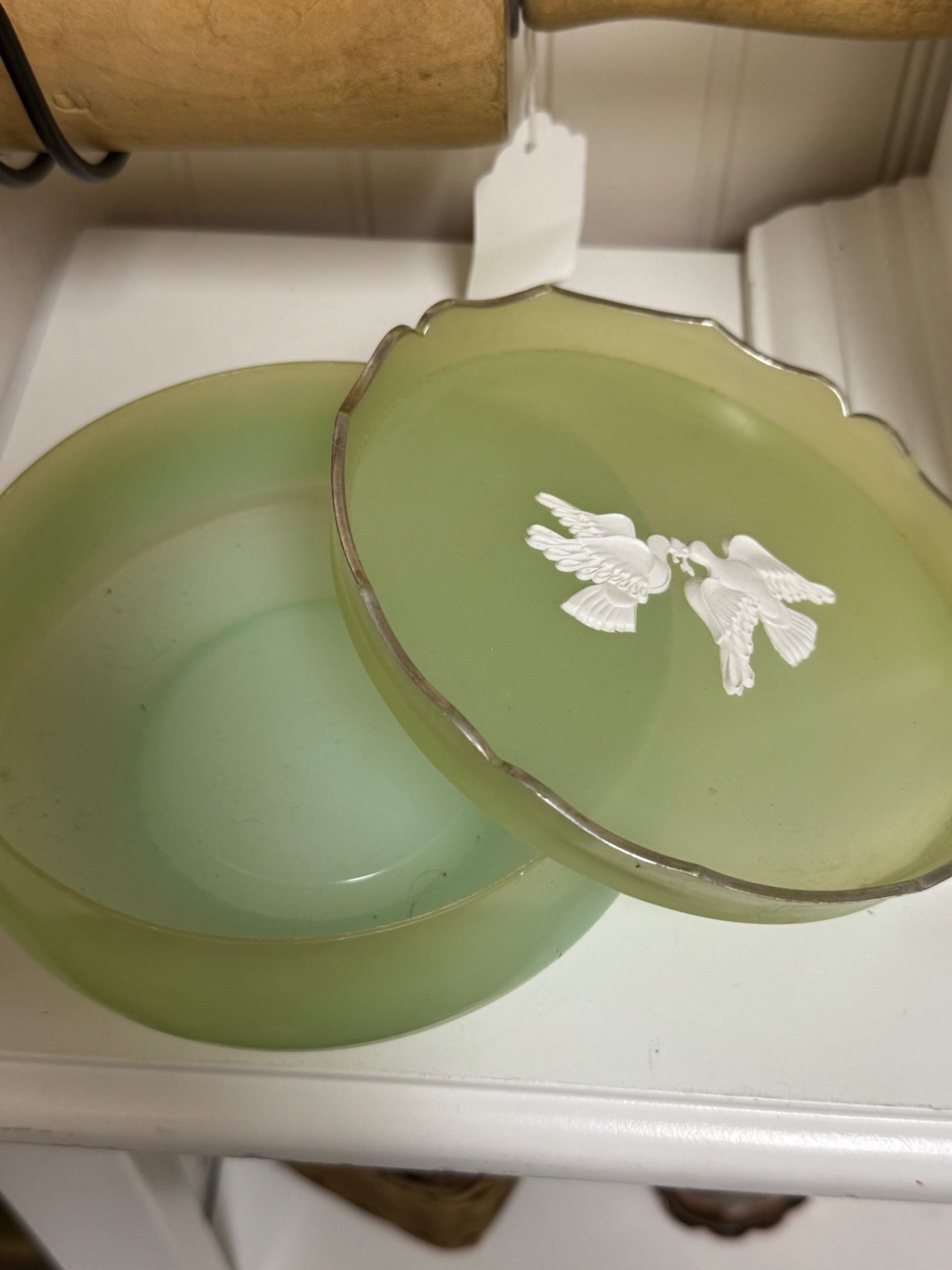 vintage Avon "Rapture" Beauty Dust powder container from the 1960s.