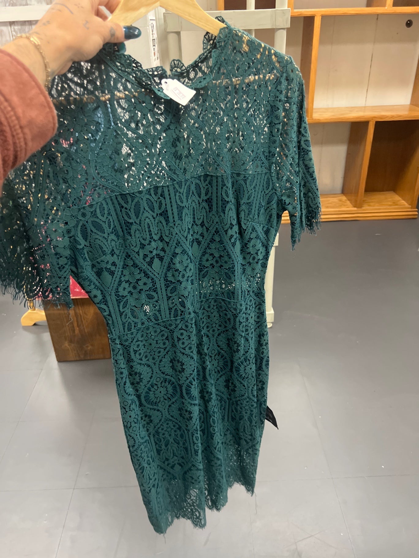 Lulu Green Lace Dress