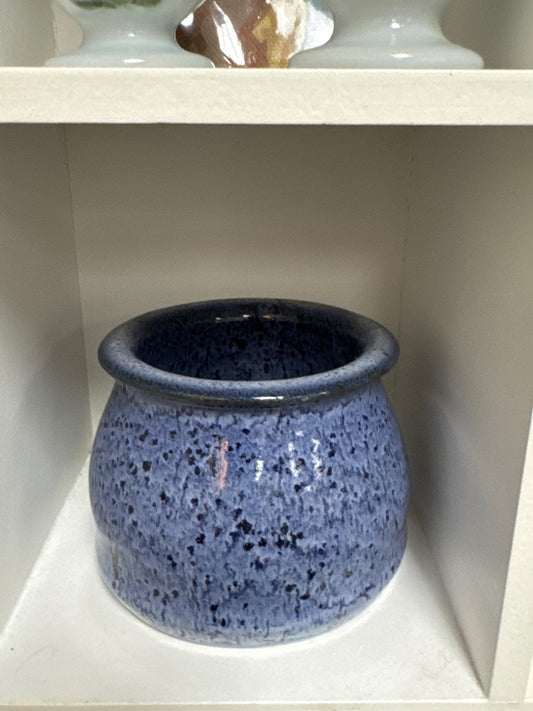 Blue pottery vase
