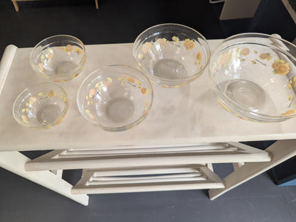 Vtg. Imperial Glass Nesting Bowls 