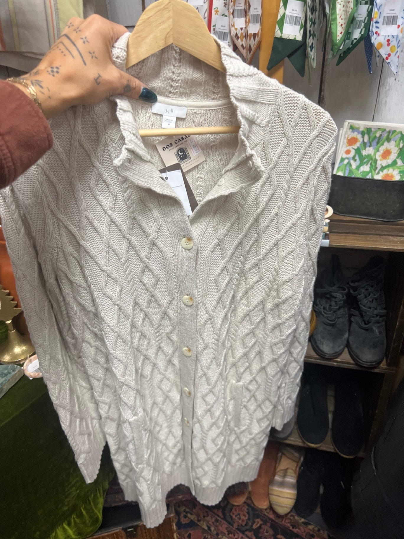 J Jill Extra Long Medium Sweater 