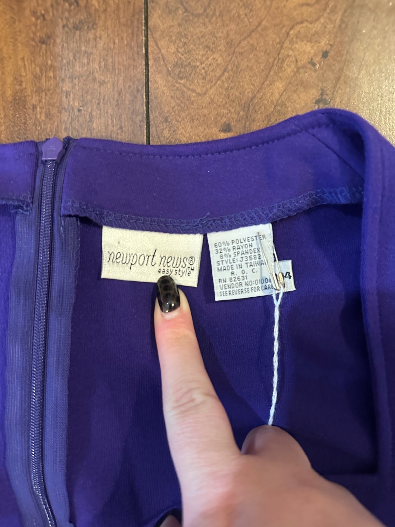 1990’s royal purple mini dress