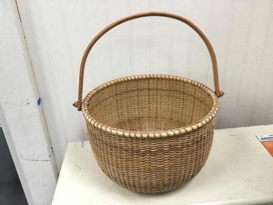 Nantucket style cane basket