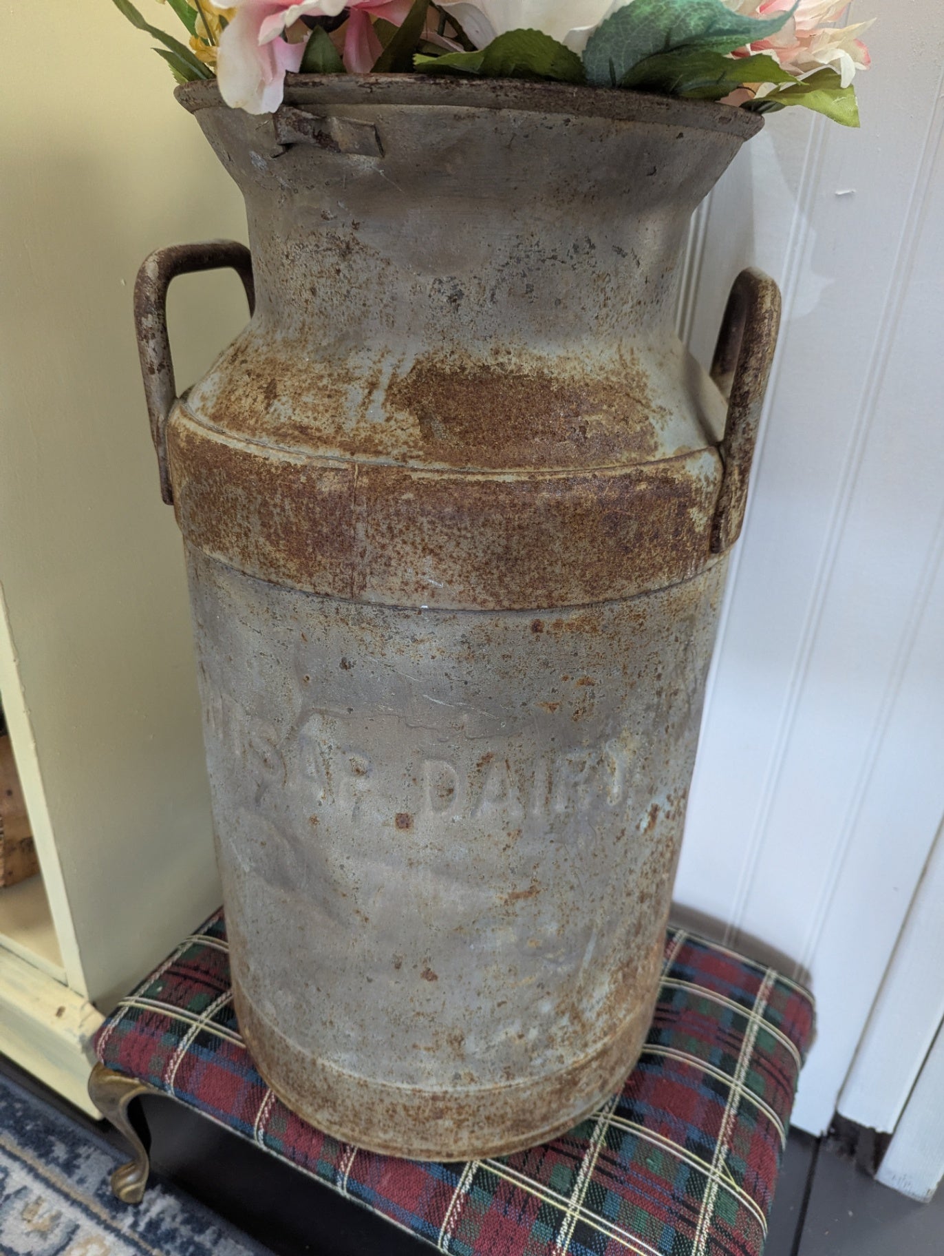 Antique Kitsap Dairy Milk Can 