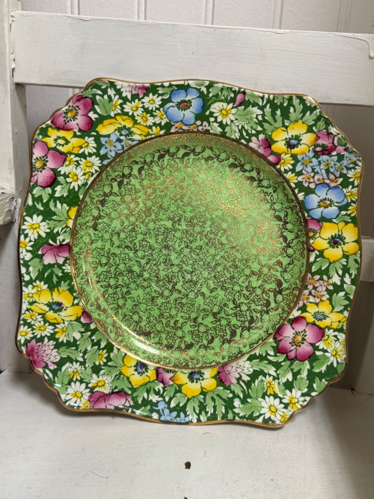 Green Royal Winton Plate 