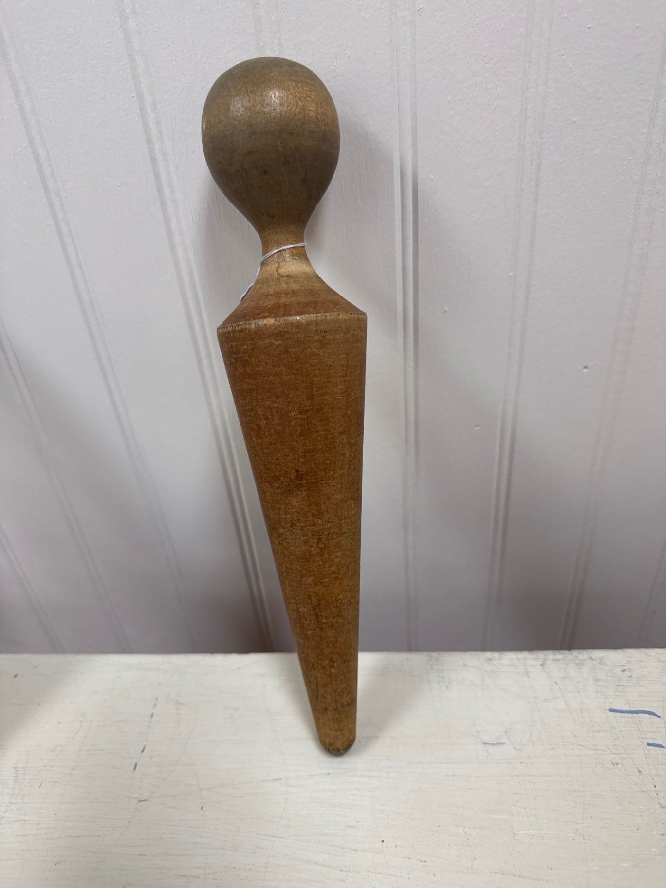 Turned wood pusher