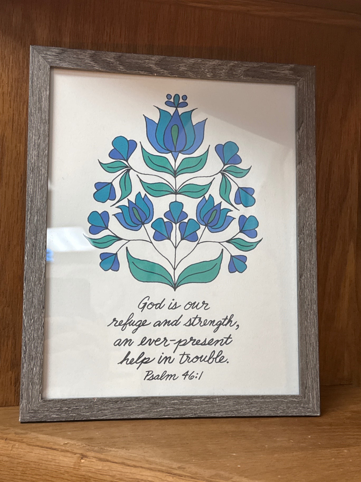 Little things studio art print framed 8 x 10 psalms :1