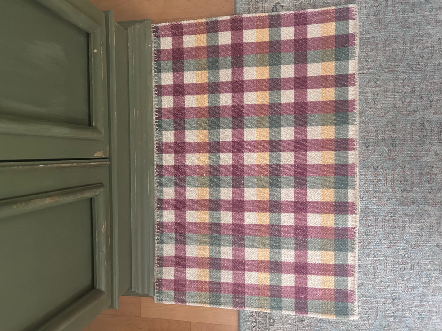Throw rug-autumn plaid