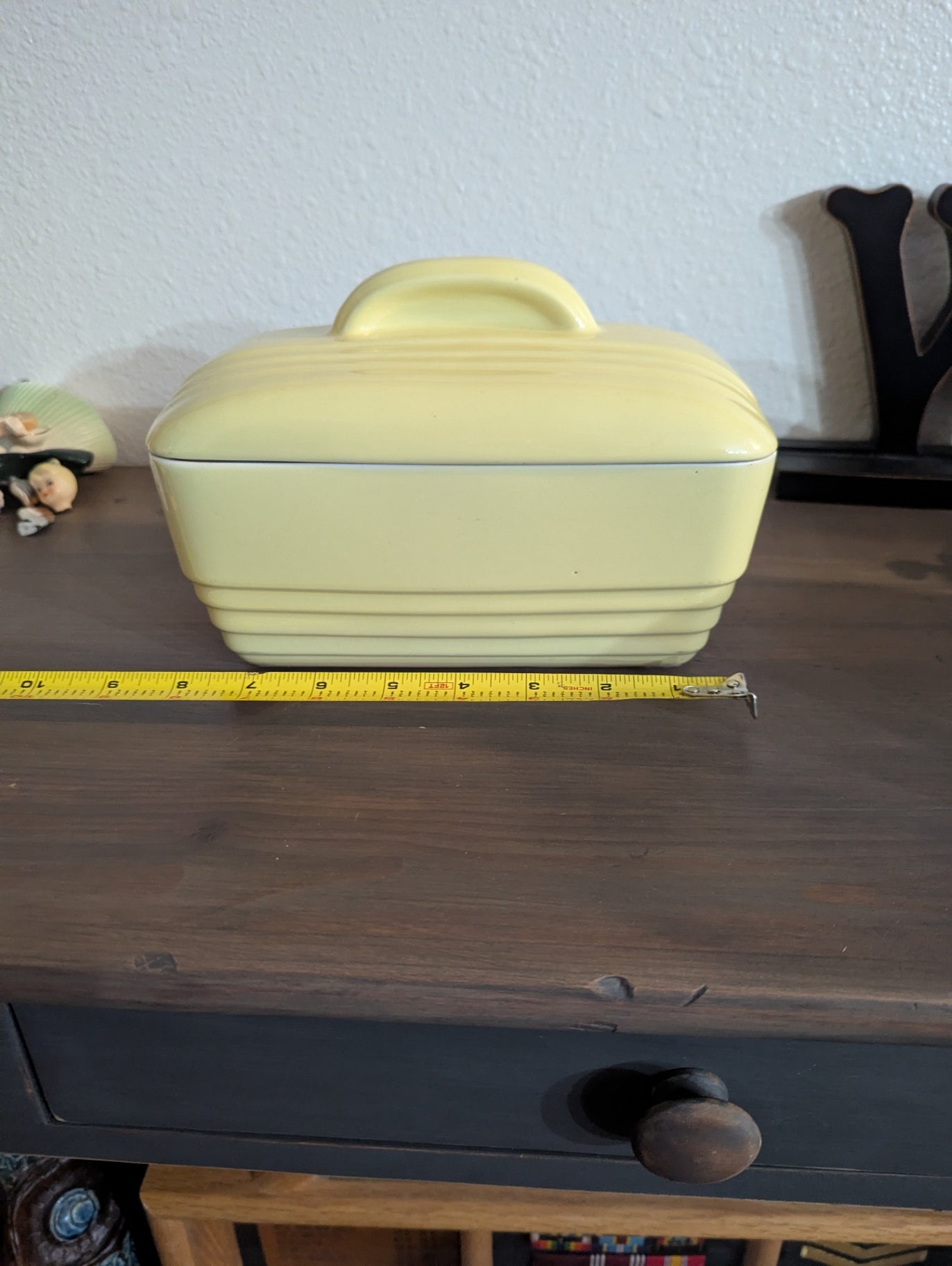 1940's Hall Yellow Refrigerator Covered Dish 