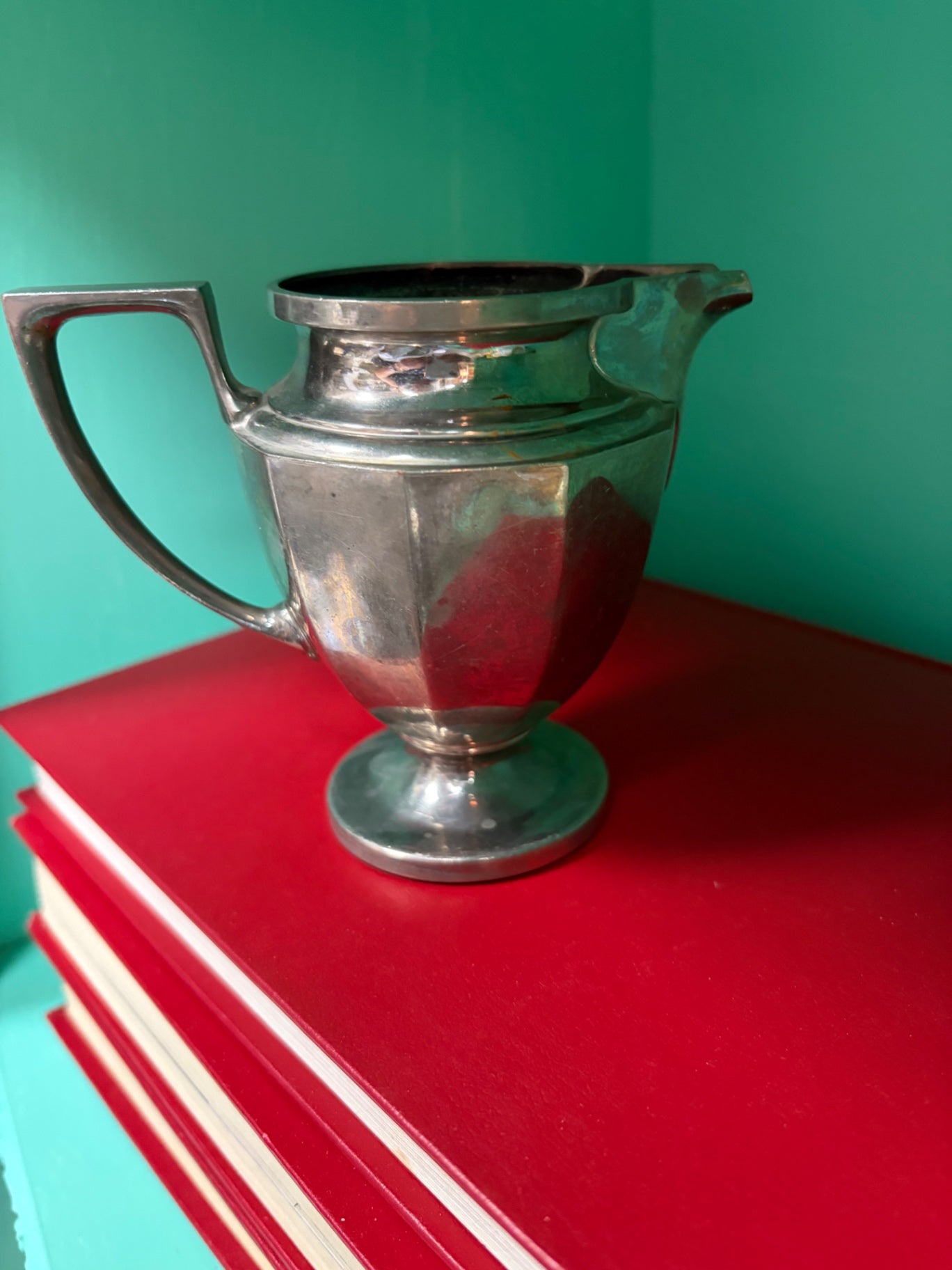 Silver plated 4” creamer. Universal silver plated. 