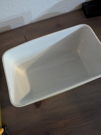 1940's Hall Yellow Refrigerator Covered Dish 