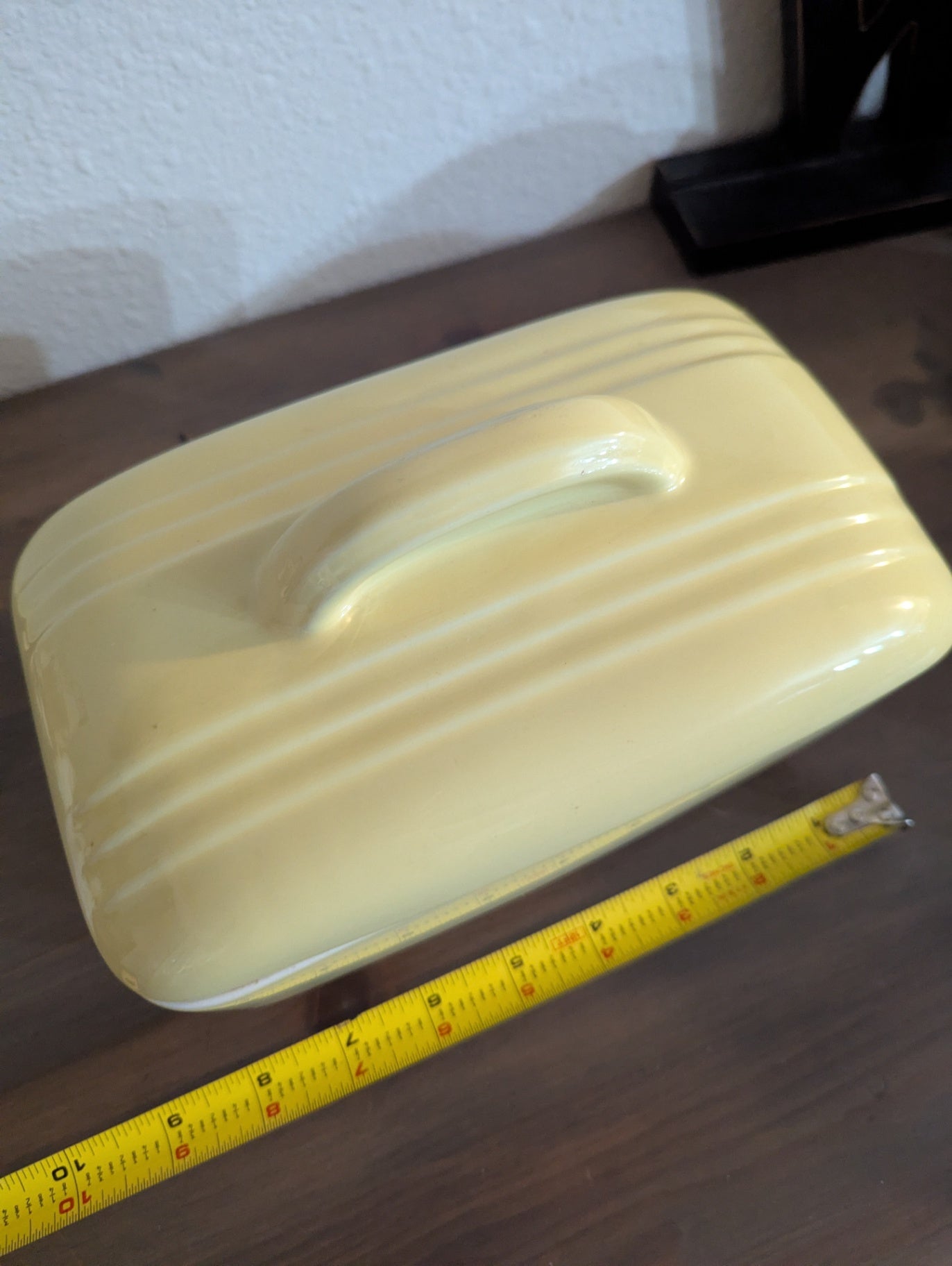 1940's Hall Yellow Refrigerator Covered Dish 