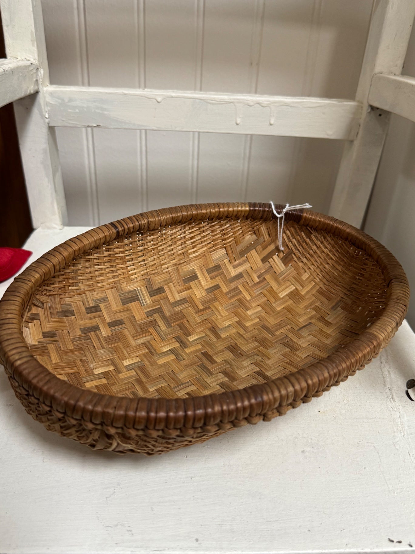 oval wooden basket 