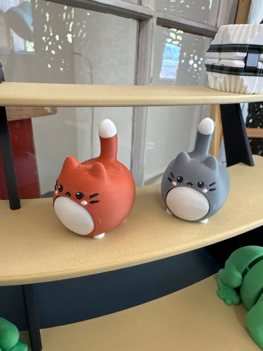 3D Printed Chonky Cat Fidget Clickers