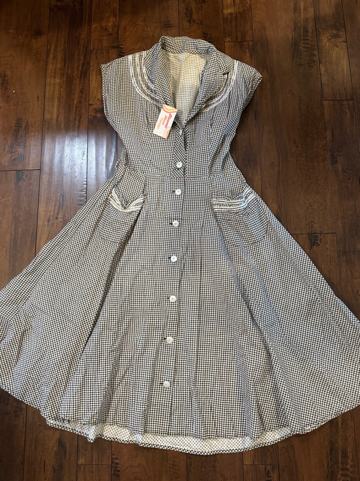 1950’s gingham shirtdress