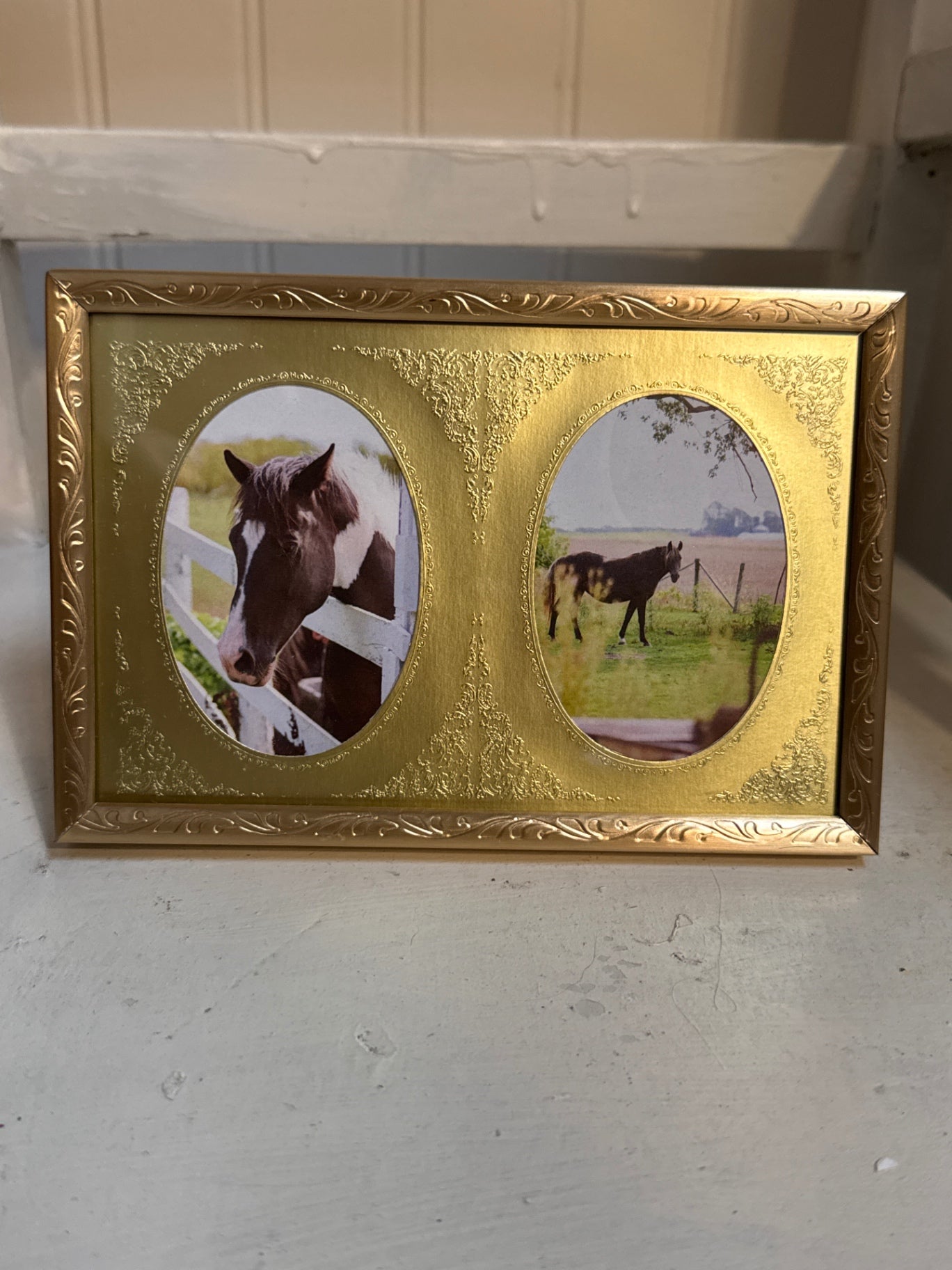 Vintage gold tone frame