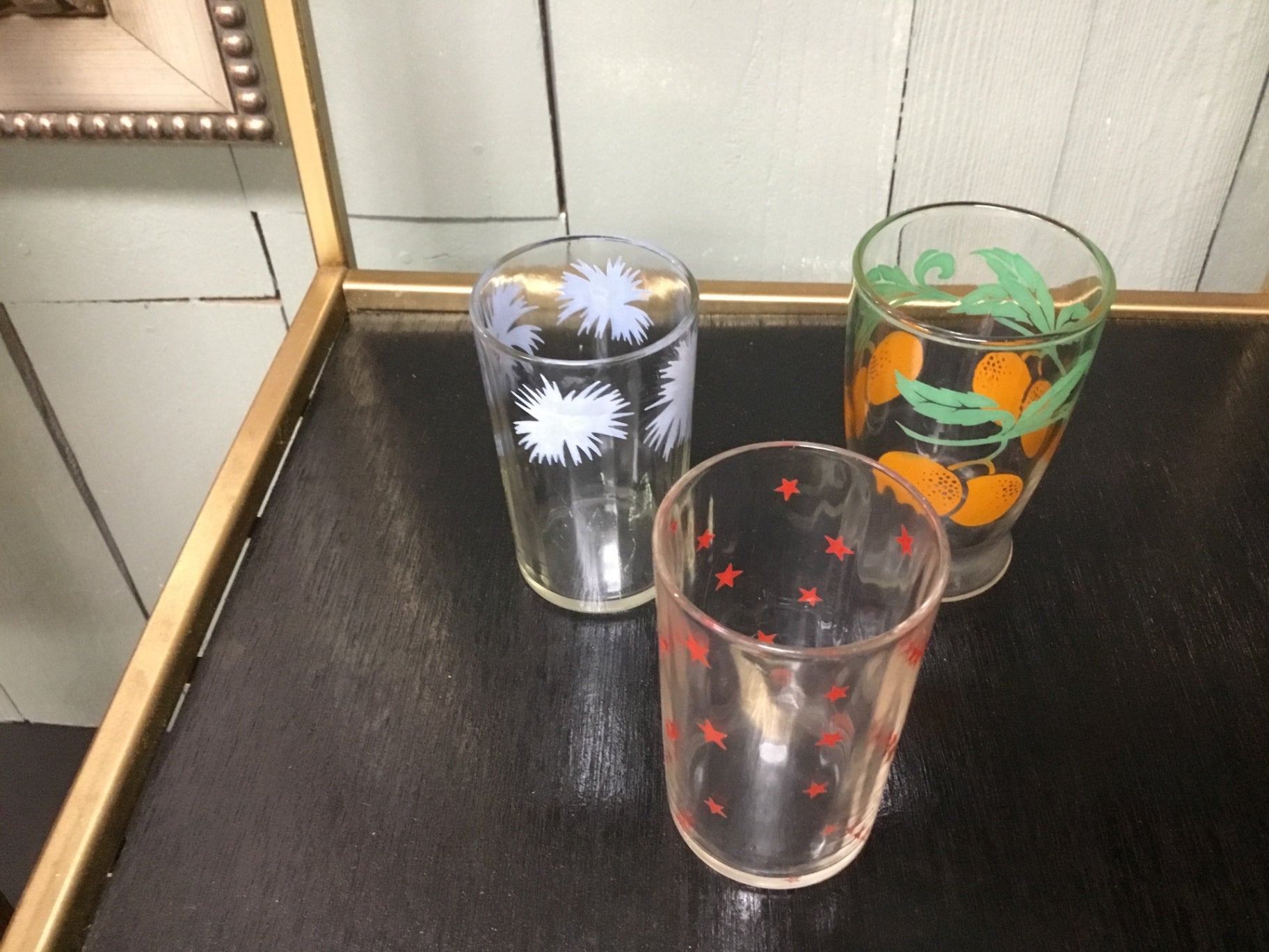 3 Swanky Swig juice glasses
