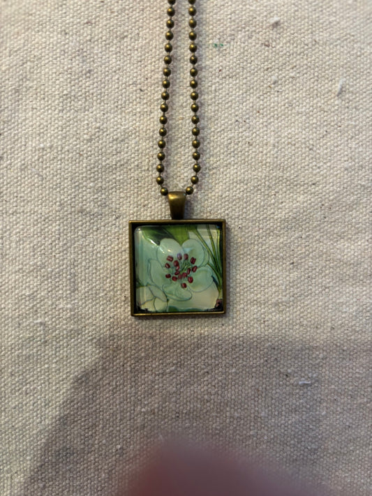 necklace botanical inchie