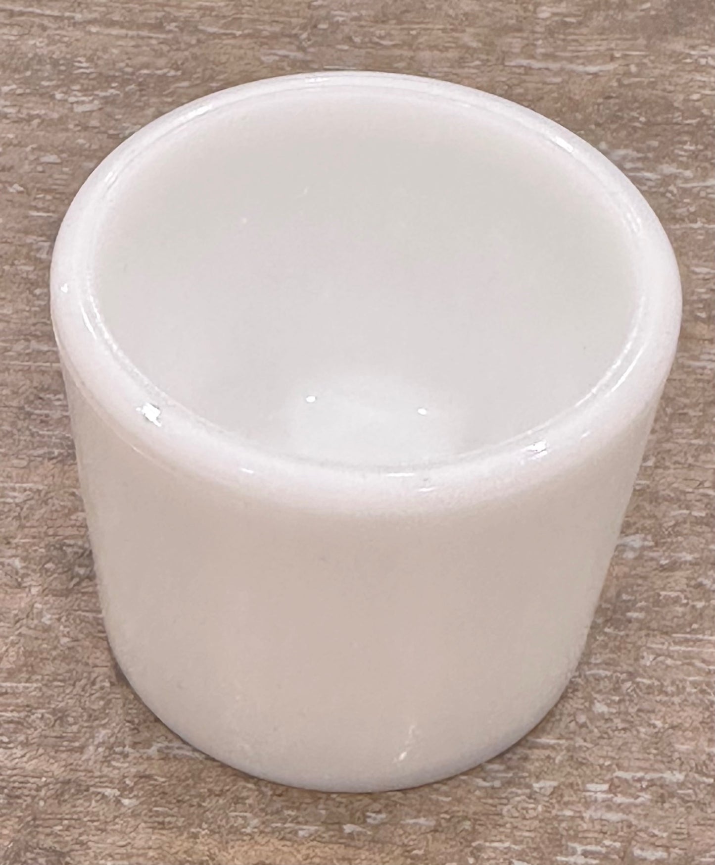 Small milk glass cup