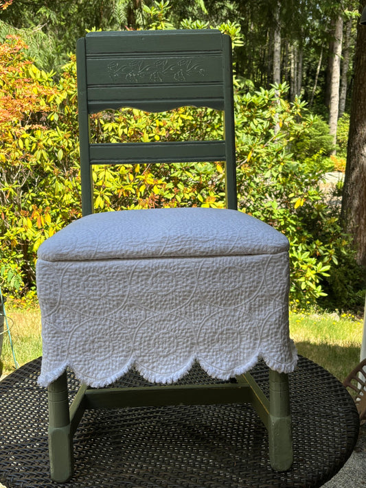 vintage green chair