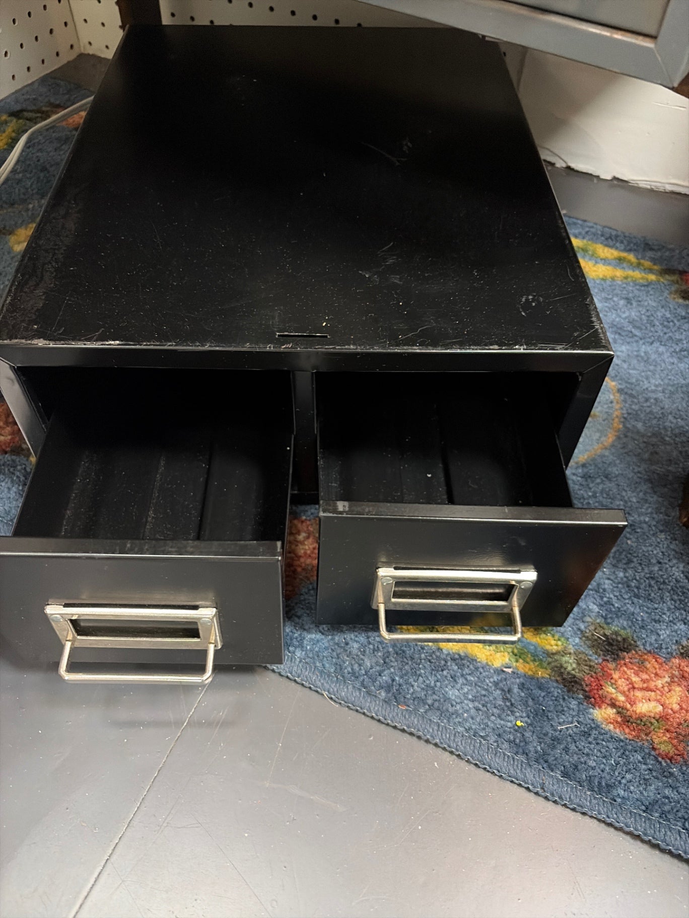 Black dbl card organizer 
