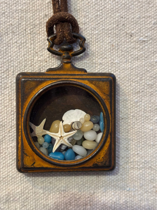 necklace sea relic leather