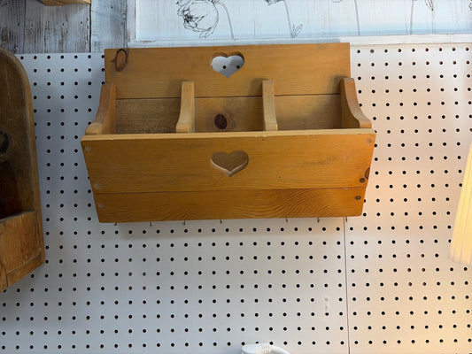Hanging wooden organizer