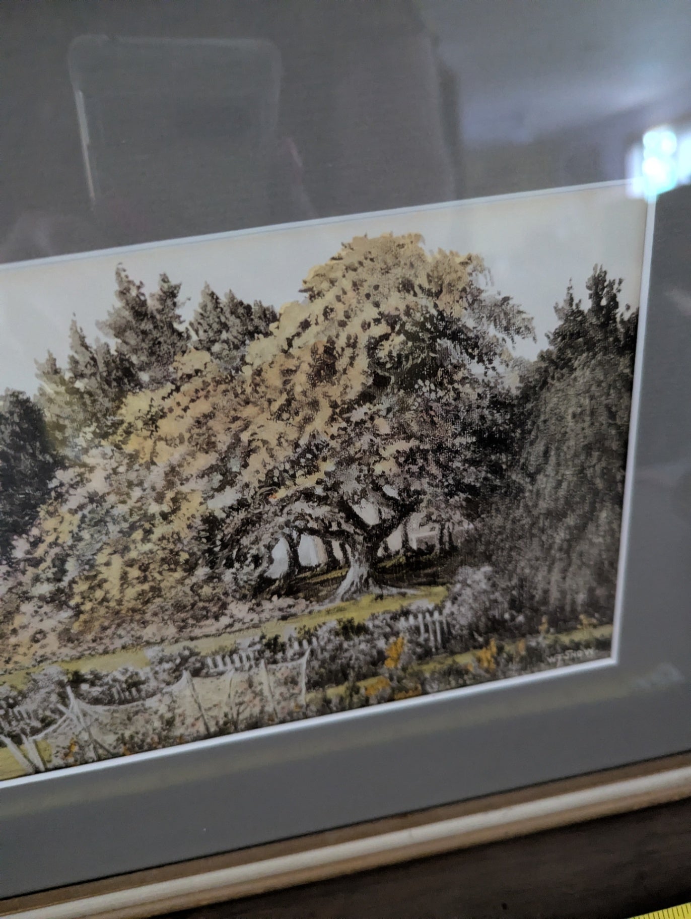 Original Garden Scene by W.F. Snow