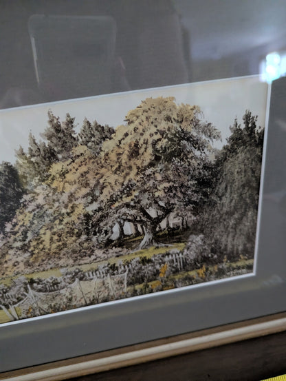 Original Garden Scene by W.F. Snow