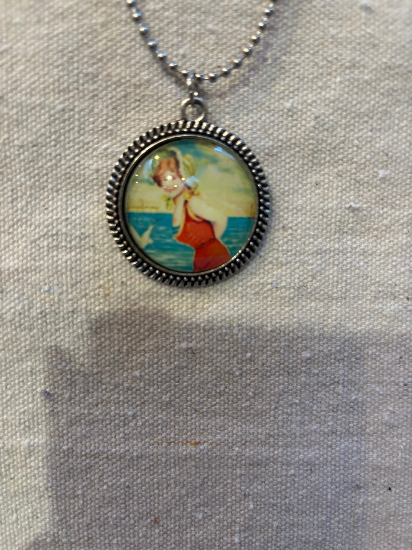 necklace beach girl