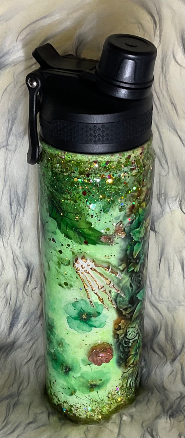 Green Girl 24oz stainless steel water bottle