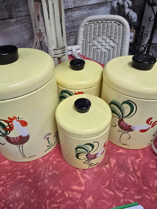 Rooster set of 4