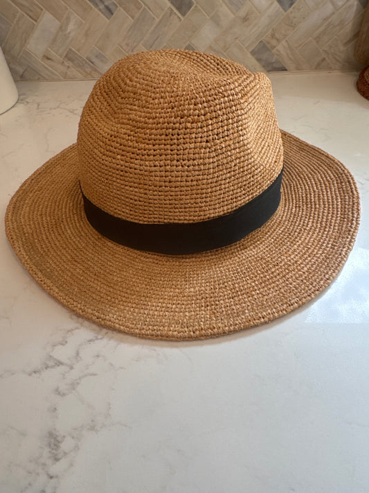 Woven Hat w/black band