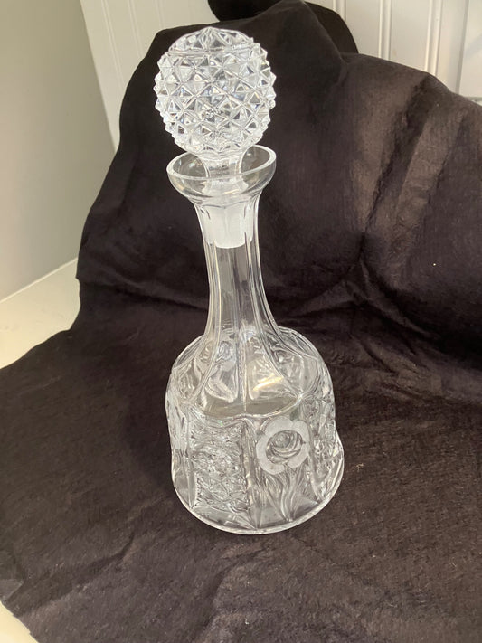 Vintage 12” Crystal Decanter