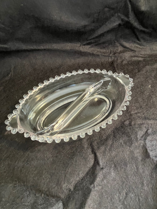 Imperial Glass Candlewick divided dish