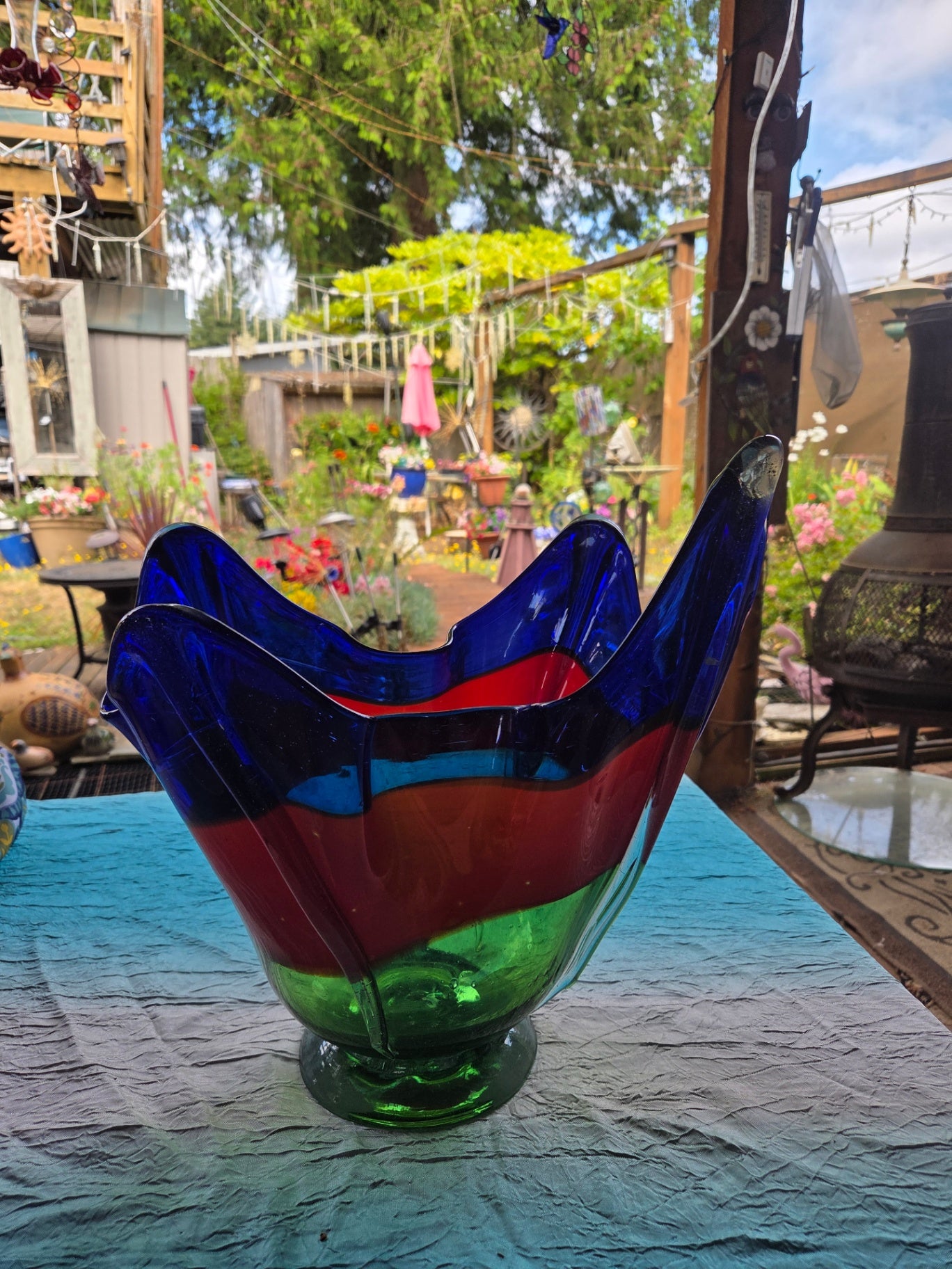 ? Murano handkerchief vase