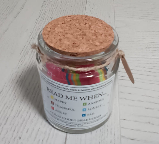 Gift Jar w/Bible Verses