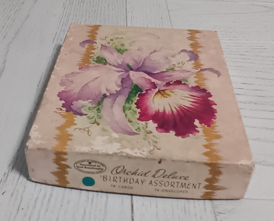 Empty Old Birthday Card Box