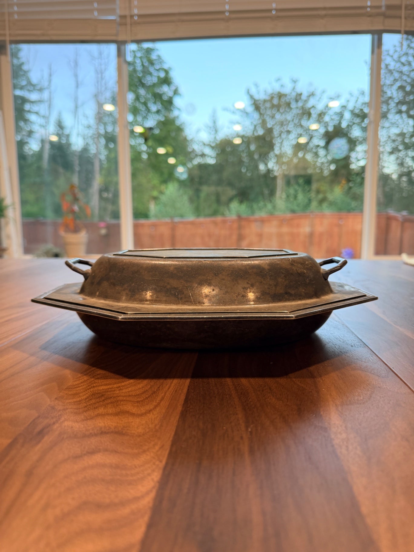 Antique Octagonal Serving Dish