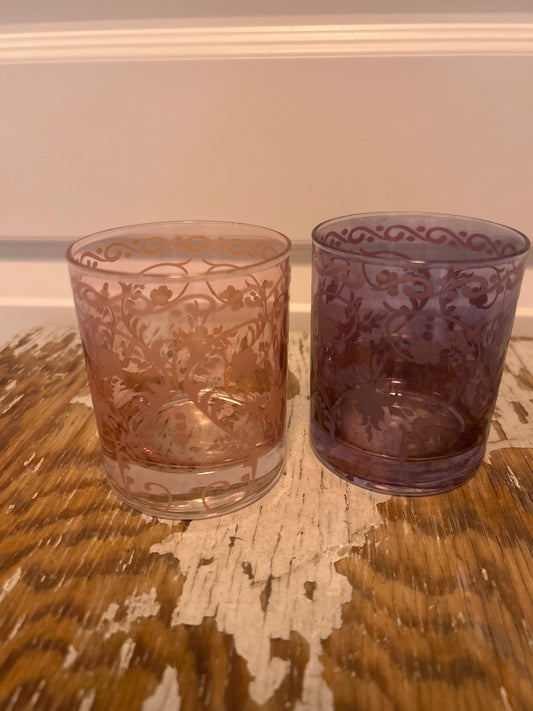 pink and plum cocktail glasses (2)