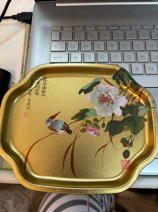 English tin tray